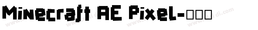 Minecraft AE Pixel字体转换